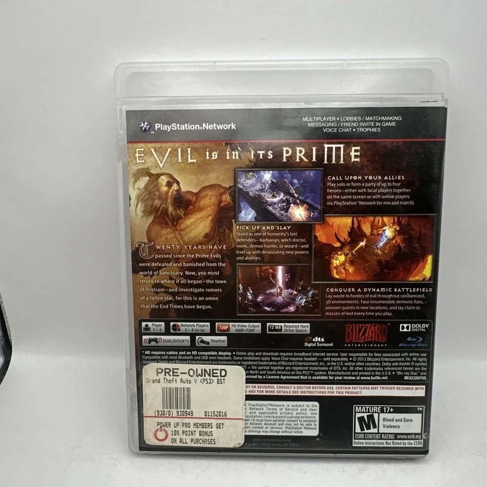 Diablo III 3 Sony PlayStation 3 2003 PS3 CIB Complete Manual Minty Disc Blizzard